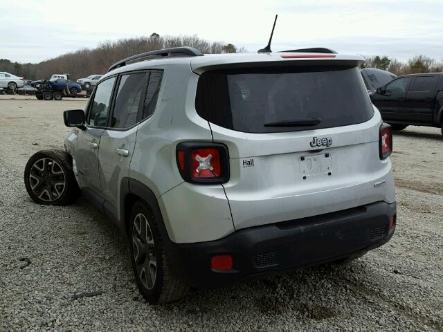 ZACCJABBXHPE63624 - 2017 JEEP RENEGADE L SILVER photo 3