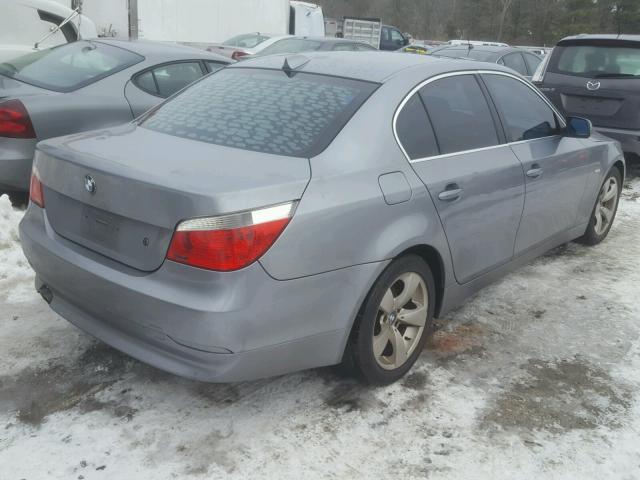 WBANE53516CK81693 - 2006 BMW 525 I GRAY photo 4