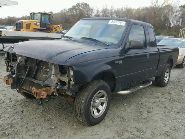 1FTYR14U91PA06285 - 2001 FORD RANGER SUP BLACK photo 2