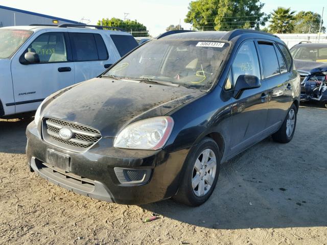 KNAFG526087178821 - 2008 KIA RONDO LX BLACK photo 2