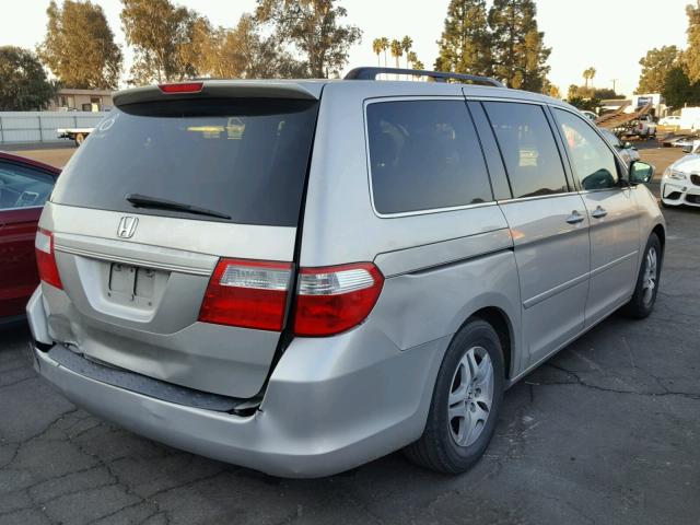 5FNRL38746B439598 - 2006 HONDA ODYSSEY EX SILVER photo 4