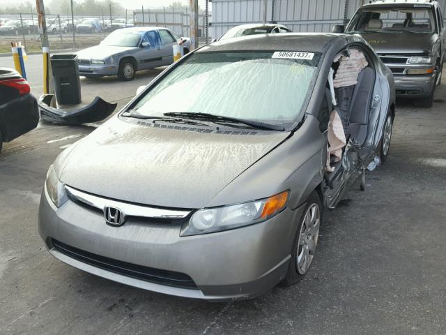 2HGFA16518H324146 - 2008 HONDA CIVIC LX GRAY photo 2