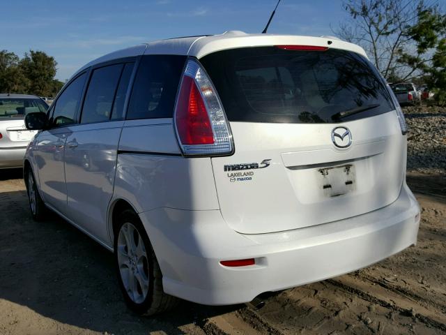 JM1CR2W31A0362159 - 2010 MAZDA 5 WHITE photo 3