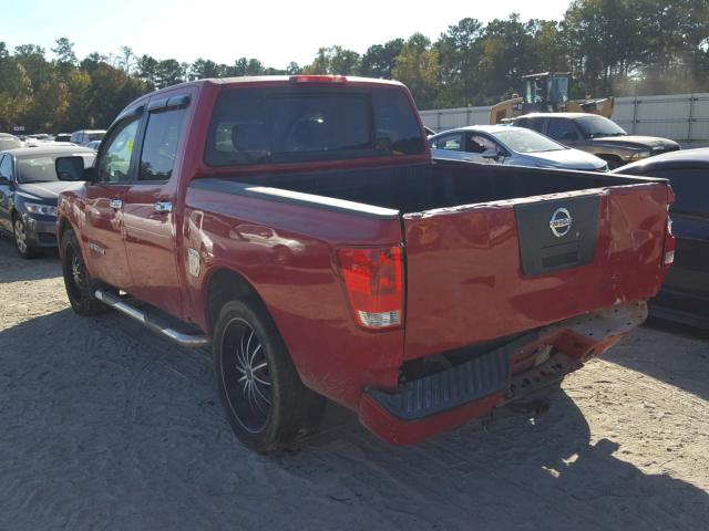 1N6BA07D08N327511 - 2008 NISSAN TITAN XE RED photo 3