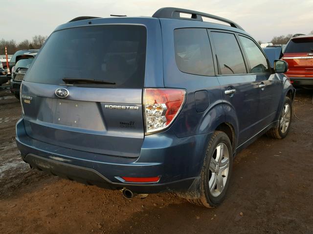 JF2SH64689H784396 - 2009 SUBARU FORESTER 2 BLUE photo 4