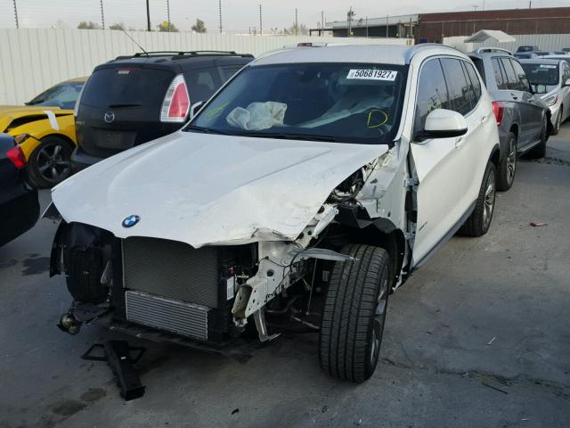 5UXWZ7C37H0V87483 - 2017 BMW X3 SDRIVE2 WHITE photo 2