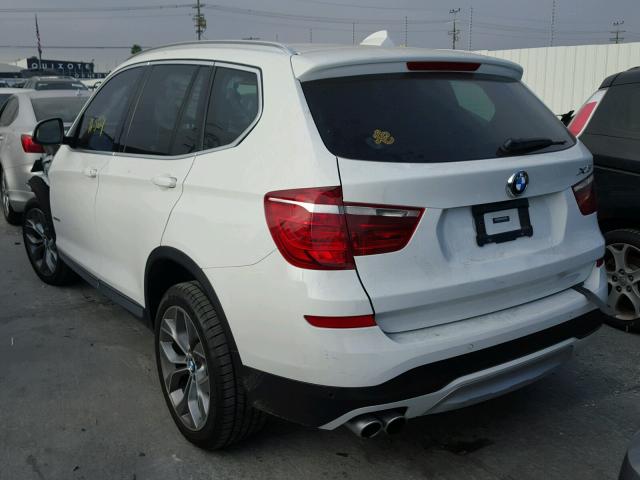 5UXWZ7C37H0V87483 - 2017 BMW X3 SDRIVE2 WHITE photo 3