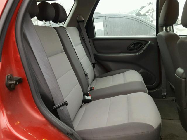 1FMYU02Z27KA83475 - 2007 FORD ESCAPE XLS RED photo 6