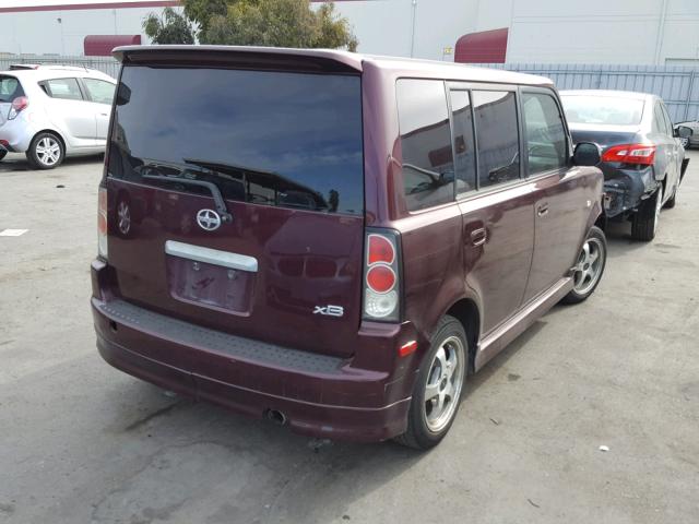 JTLKT334054026585 - 2005 TOYOTA SCION XB იასამნისფერი ფოტო 4