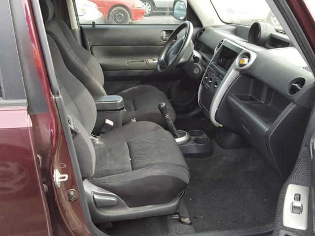 JTLKT334054026585 - 2005 TOYOTA SCION XB იასამნისფერი ფოტო 5