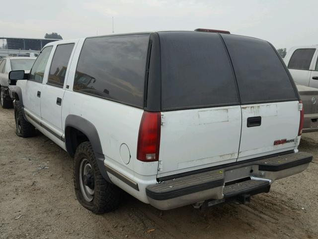 1GKGK26K6SJ766328 - 1995 GMC SUBURBAN K WHITE photo 3