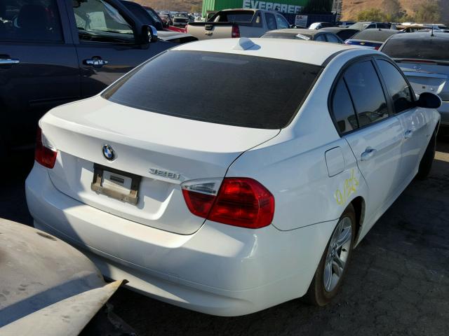 WBAVA37598NL54231 - 2008 BMW 328 I WHITE photo 4