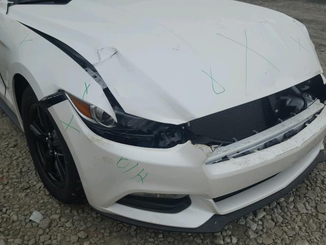 1FA6P8AM9H5316605 - 2017 FORD MUSTANG WHITE photo 9