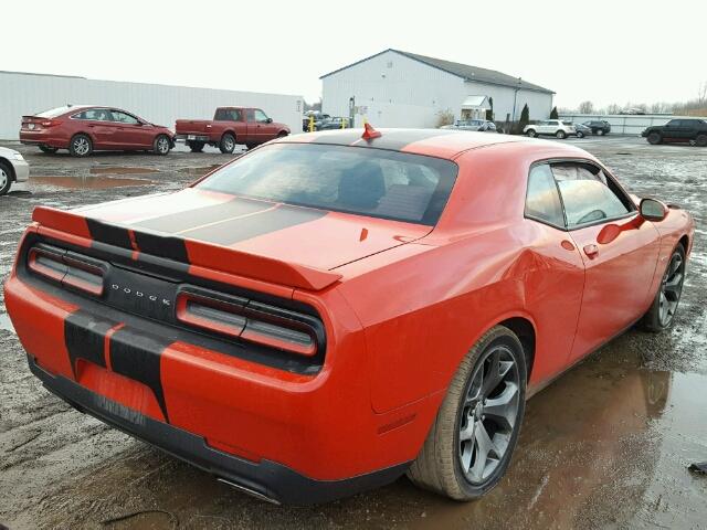 2C3CDZBT4FH774628 - 2015 DODGE CHALLENGER RED photo 4