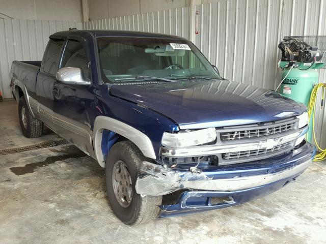 1GCEK19T91Z233035 - 2001 CHEVROLET SILVERADO BLUE photo 1