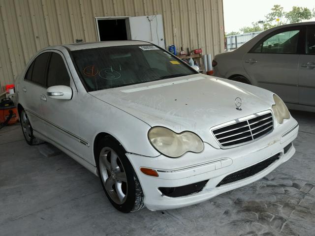 WDBRF52H76F754183 - 2006 MERCEDES-BENZ C GENERATI WHITE photo 1