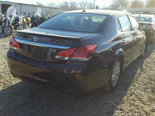 4T1BK3DB2BU399372 - 2011 TOYOTA AVALON BAS MAROON photo 4