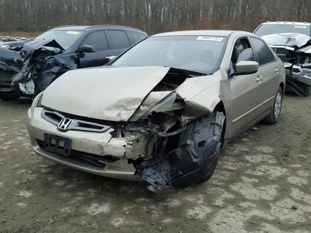 1HGCM56344A072840 - 2004 HONDA ACCORD LX GOLD photo 2