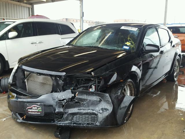 1B3BD1FB4BN544049 - 2011 DODGE AVENGER MA BLACK photo 2