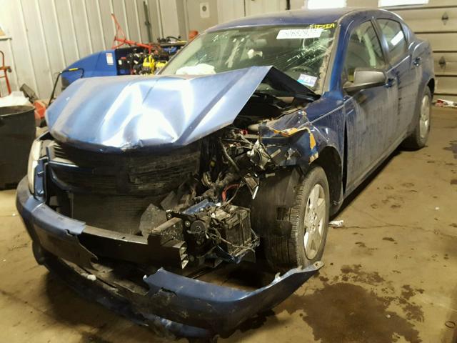 1B3LC46B49N570136 - 2009 DODGE AVENGER SE BLUE photo 2