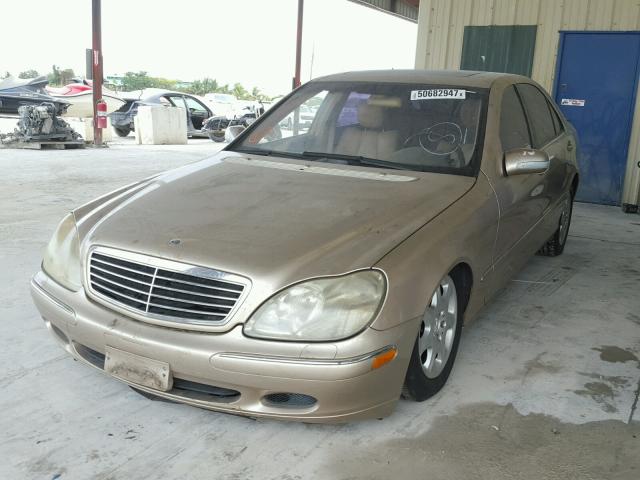 WDBNG75J51A176239 - 2001 MERCEDES-BENZ S 500 GOLD photo 2