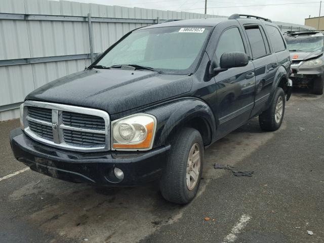 1D4HB48D25F556815 - 2005 DODGE DURANGO SL BLACK photo 2