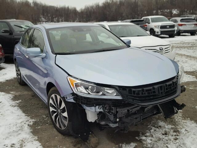 JHMCR6F58HC012110 - 2017 HONDA ACCORD HYB BLUE photo 1