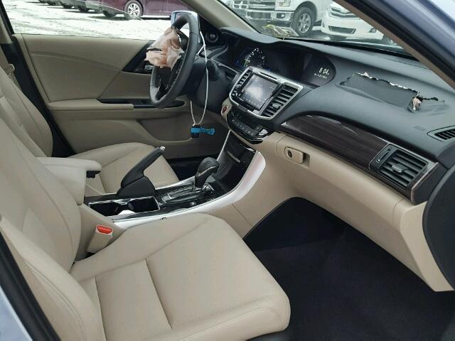 JHMCR6F58HC012110 - 2017 HONDA ACCORD HYB BLUE photo 5