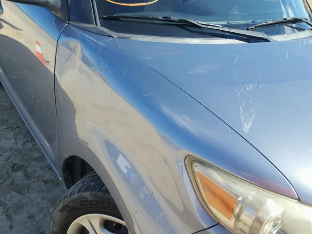 JTLZE4FEXA1116244 - 2010 TOYOTA SCION XB ნაცრისფერი ფოტო 9