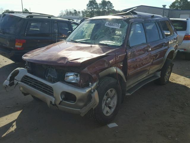 JA4LS31H61P060087 - 2001 MITSUBISHI MONTERO SP BURGUNDY photo 2