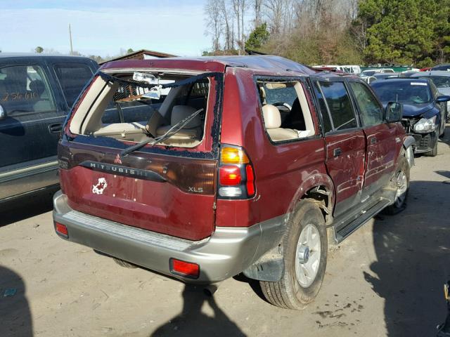 JA4LS31H61P060087 - 2001 MITSUBISHI MONTERO SP BURGUNDY photo 4