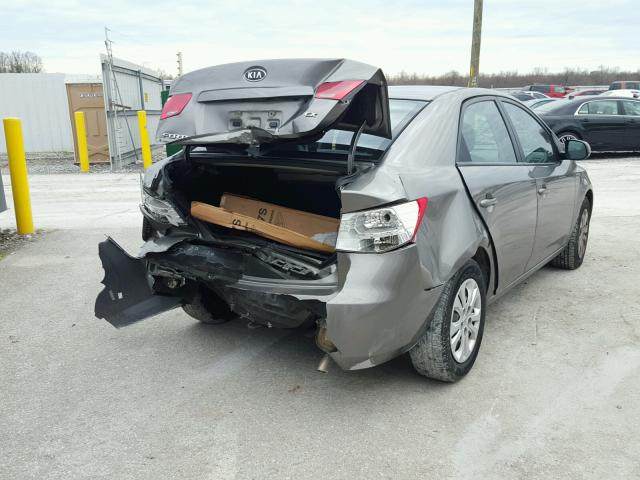 KNAFU4A29C5510745 - 2012 KIA FORTE EX CHARCOAL photo 4