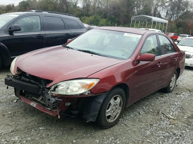 4T1BF32K52U008030 - 2002 TOYOTA CAMRY LE მუქწითელი ფოტო 2