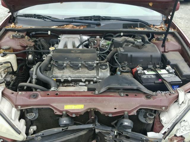 4T1BF32K52U008030 - 2002 TOYOTA CAMRY LE მუქწითელი ფოტო 7