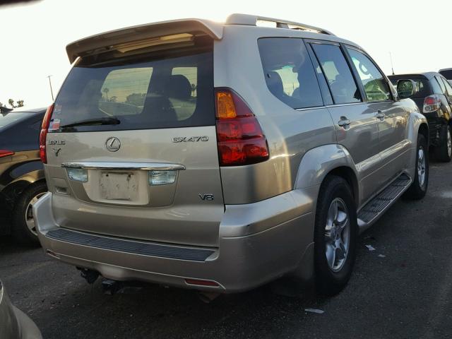 JTJBT20X560104885 - 2006 LEXUS GX 470 TAN photo 4