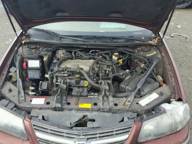 2G1WF52E7Y9264552 - 2000 CHEVROLET IMPALA BURGUNDY photo 7