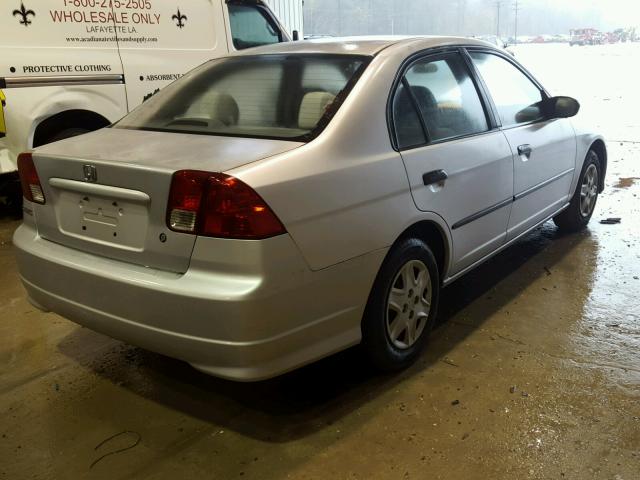 2HGES16445H580440 - 2005 HONDA CIVIC DX SILVER photo 4