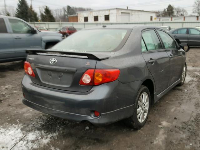 2T1BU40E89C182453 - 2009 TOYOTA COROLLA BA GRAY photo 4