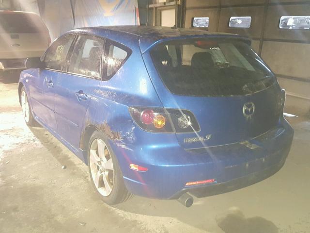 JM1BK343741123755 - 2004 MAZDA 3 HATCHBAC BLUE photo 3