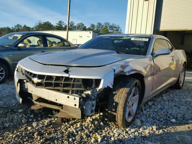 2G1FB1E36C9171707 - 2012 CHEVROLET CAMARO LT SILVER photo 2