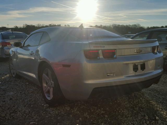 2G1FB1E36C9171707 - 2012 CHEVROLET CAMARO LT SILVER photo 3