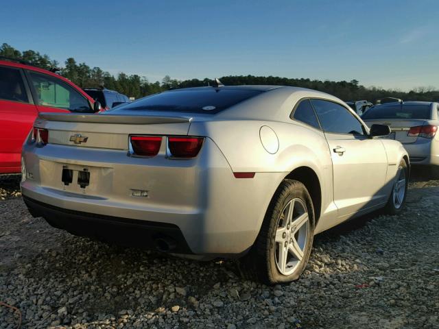 2G1FB1E36C9171707 - 2012 CHEVROLET CAMARO LT SILVER photo 4