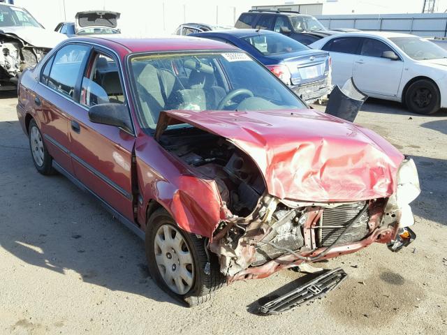 1HGEJ6678XL027144 - 1999 HONDA CIVIC LX RED photo 1