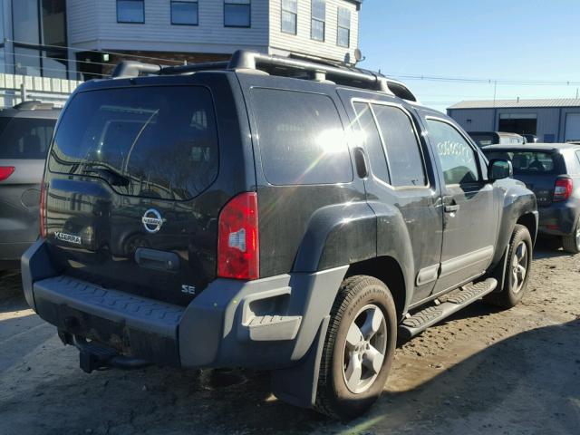 5N1AN08W95C623889 - 2005 NISSAN XTERRA OFF BLACK photo 4