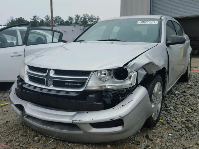 1B3BD4FBXBN606085 - 2011 DODGE AVENGER EX SILVER photo 2