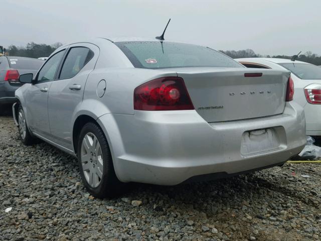 1B3BD4FBXBN606085 - 2011 DODGE AVENGER EX SILVER photo 3