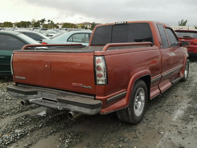 2GDEC19K4S1587135 - 1995 GMC SIERRA C15 ORANGE photo 4