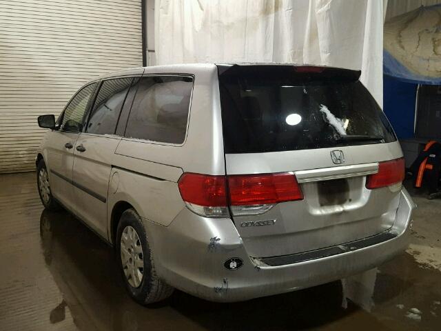 5FNRL38238B042505 - 2008 HONDA ODYSSEY LX SILVER photo 3