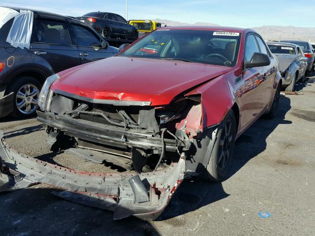 1G6DF577190112810 - 2009 CADILLAC CTS RED photo 2