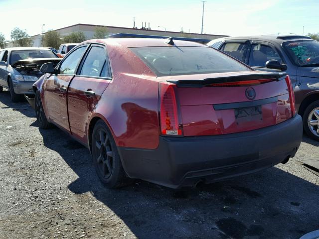 1G6DF577190112810 - 2009 CADILLAC CTS RED photo 3